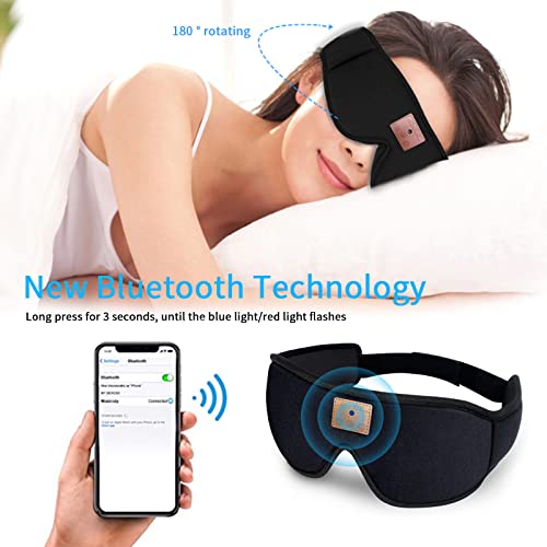 Aedcbaide Cuffie per dormire Maschera per gli