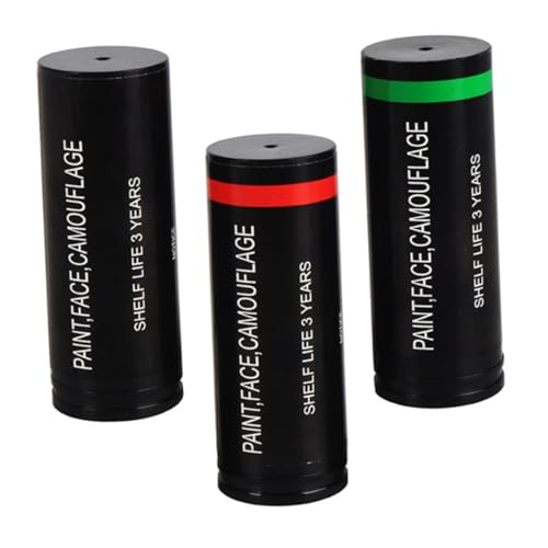 WEKAMOS Lot de 3 Sticks de Peinture de Camouflage Visage Corps Résistant à la Transpiration et à la Pluie Maquillage Camouflage Multifonction pour Chasse Jeux de Rôle et Activités en