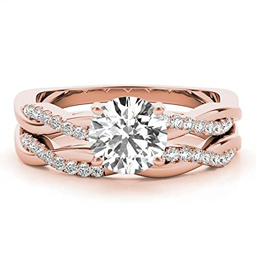 Bridal Set Moissanite/Lab Grown Diamond/Natural Diamond Engagement Rings for women 10K/14K/18K Gold Ring for Women 6 Style Platinum Plated Silver Moissanite Rings3