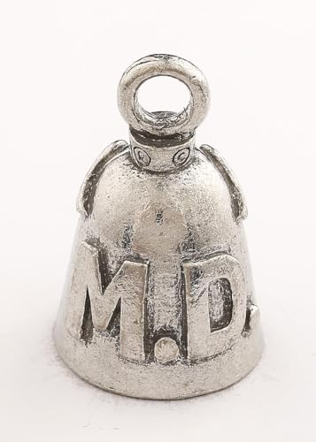 Image of Guardian Bell Good Luck Bell w /Keyring & Black Velvet Bag | Motorcycle Bell | Lead-Free Pewter | Made in USA