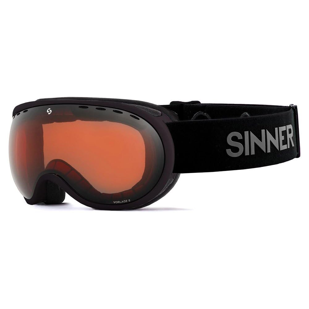 SINNER Vorlage S -Matte Black - Double Orange Sintec Vent - Cat. S2 Gafas de sol Unisex adulto