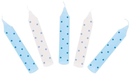 GOKI Juego de Velas de cumpleaños, Puntos Azules