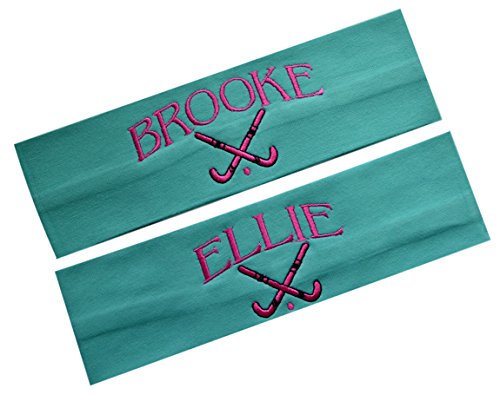 Personalized Embroidered FIELD HOCKEY Cotton Stretch Headband With Your Custom Name2
