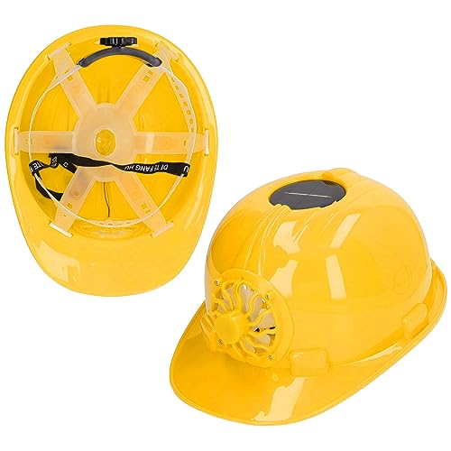 Capacete Com Ventilador Solar, Geração Eficiente de Energia Solar Boné Rígido Solar Leve, Ventilado