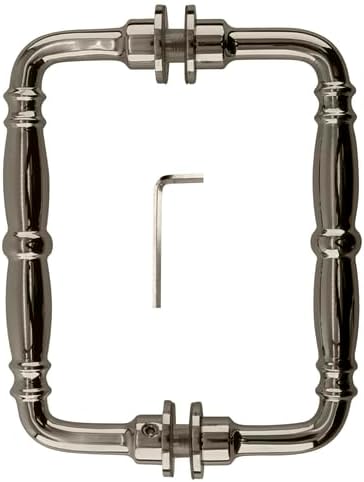 C.R. LAURENCE V1C6X6PN CRL Polished Nickel 6" Victorian Style Back-to-Back Pull Handle