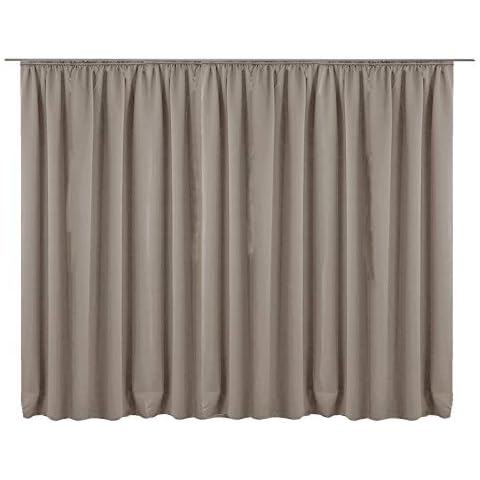 JEMIDI Vorhang Blickdicht 300x245cm - Gardine mit Kräuselband Universalband - 100% Polyester Schal lang für Wohnzimmer Schlafzimmer Cover