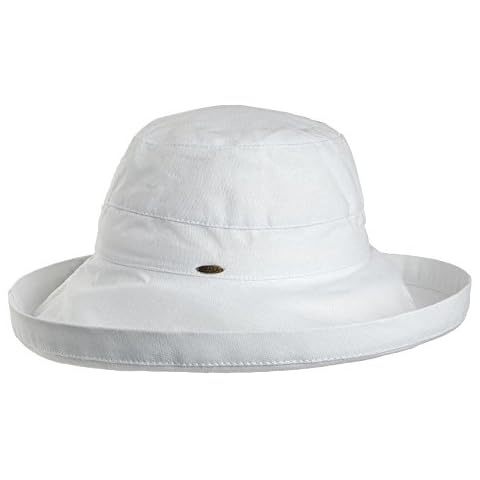 Scala Women's Cotton Hat with Inner Drawstring and Upf 50+ Rating Cover