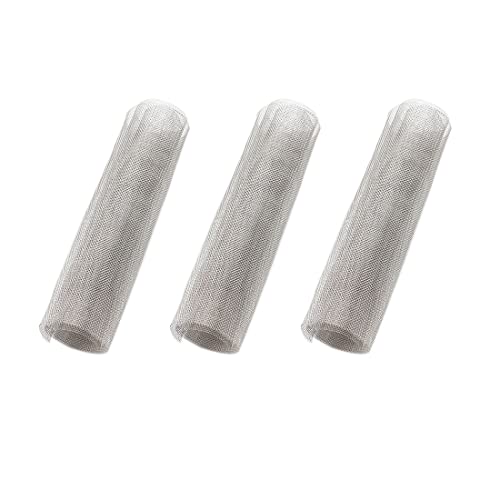 3Pack 60 Mesh 304 Stainless Steel Woven Wire Mesh, Never Rust, Hard and Heat Resisting Wire Mesh, Fine Screen Mesh for Many Projects, 11.8 x 11.8 Inch