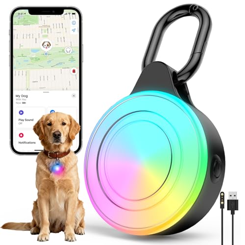 2-in-1 GPS Tracker & Dog Light - Smart Tracking Pet LED Light for iOS Only - Rechargeable IP68 Waterproof Dog Collar Light with 6 Modes for Night Walking - Works with Apple Find My, No Subscription - image 8
