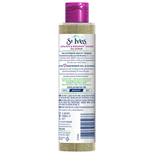 St. Ives Exfoliate & Nourish Facial Oil Scrub, Coconut 4.23 Oz #TOP1