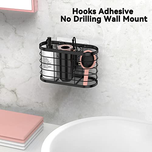Hair Dryer Holder 3 In 1 Hair Tool Organizer Djustable Height Wall Mounted/Cabinet Door Bathroom Organizer Under Sink For Hair Dryer, Flat Irons, Curling Wands, Hair Straighteners #TOP2
