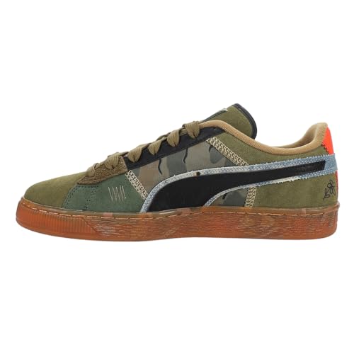PUMA Mens Suede Peace and Love Flagship Camo Lace Up Sneakers Shoes Casual - Green - Size 7.5 M3