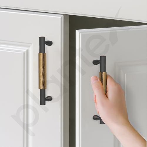 Image of Plantex Cabinet Handle /96mm Handle for Cabinet /Wardrobe /Kitchen Handle /Door Pull-Push Handle for Home /Office - Pack of 1 (Brass Antique)