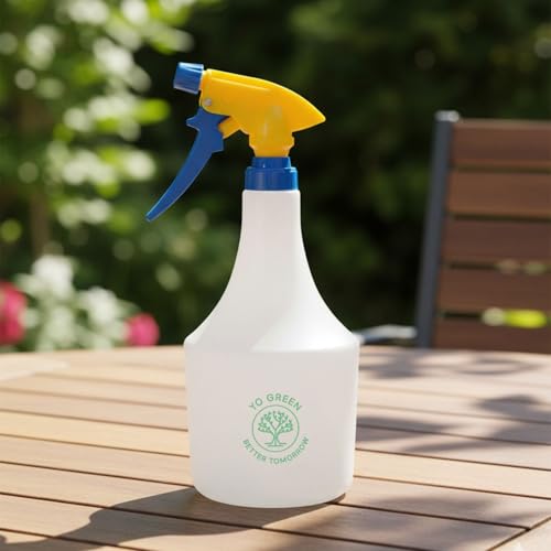 Image of Yo Green Multipurpose Sprayer Hand Powered Water Spray Bottle for Gardening Sanitising Car & Bike Wash Home & Garden — Heavy-Duty Pesticide/Fertilizer/Mist Pump, Adjustable Nozzle (White 1 Liter)