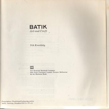 Batik art and craft (An Art horizons book)