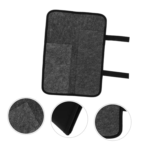 Bolsa organizadora para herramientas de peinado de cabello WOONEKY, bolsa colgante para viaje para planchas y rizadoras, material de fieltro protector para uso en casa y salón miniatura 3