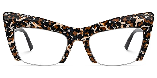Image of VOOGLAM Oversize Cat Eye Blue Light Blocking Glasses for Women Anti UV EyestrainComputer Gaming TV Phone Glasses Garza