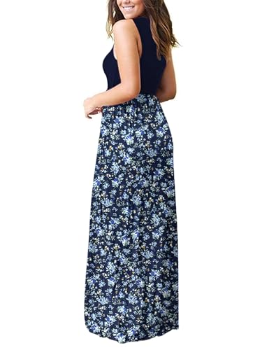 Image of AUSELILY Women's Classic Sleeveless Loose Plain Casual Long Maxi Dresses for Women 2026