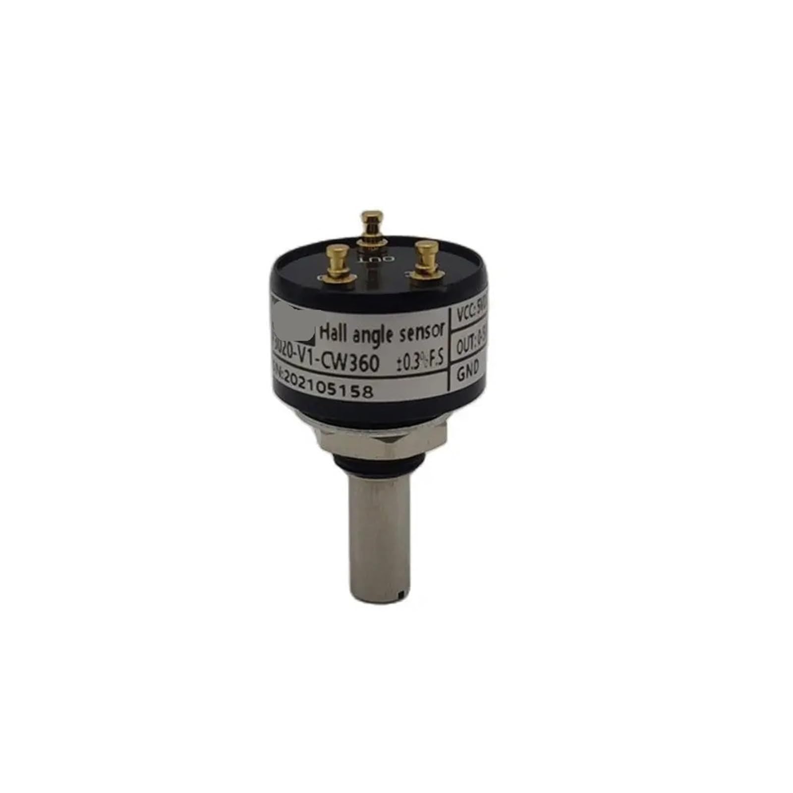 Potenciómetro analógico miniatura P3020 de 20 mm, salida de 0 a 5 V, sensor magnético, sensor de ángulo de efecto