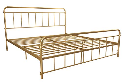image for DHP Winston Metal Bed Frame, Multifunctional Piece with Adjustable Hei