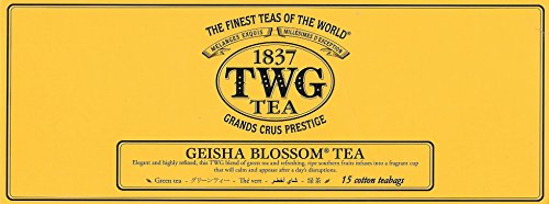 TWG Tea. Geisha Blossom Tea, 15 count Hand Sewn Cotton Teabags (1 Pack) TW02. TWG Tea. Geisha Blossom Tea, 15 count Hand Sewn Cotton Teabags (1 Pack) TW02.