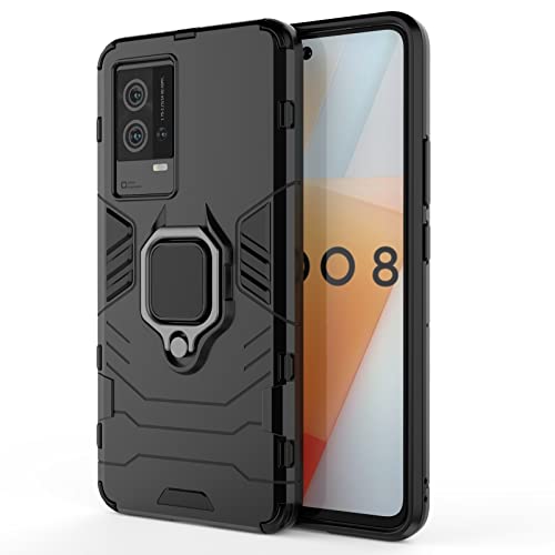 Coque Vivo iQOO 8 pour éviter les chutes avec support arrière noir - 2
