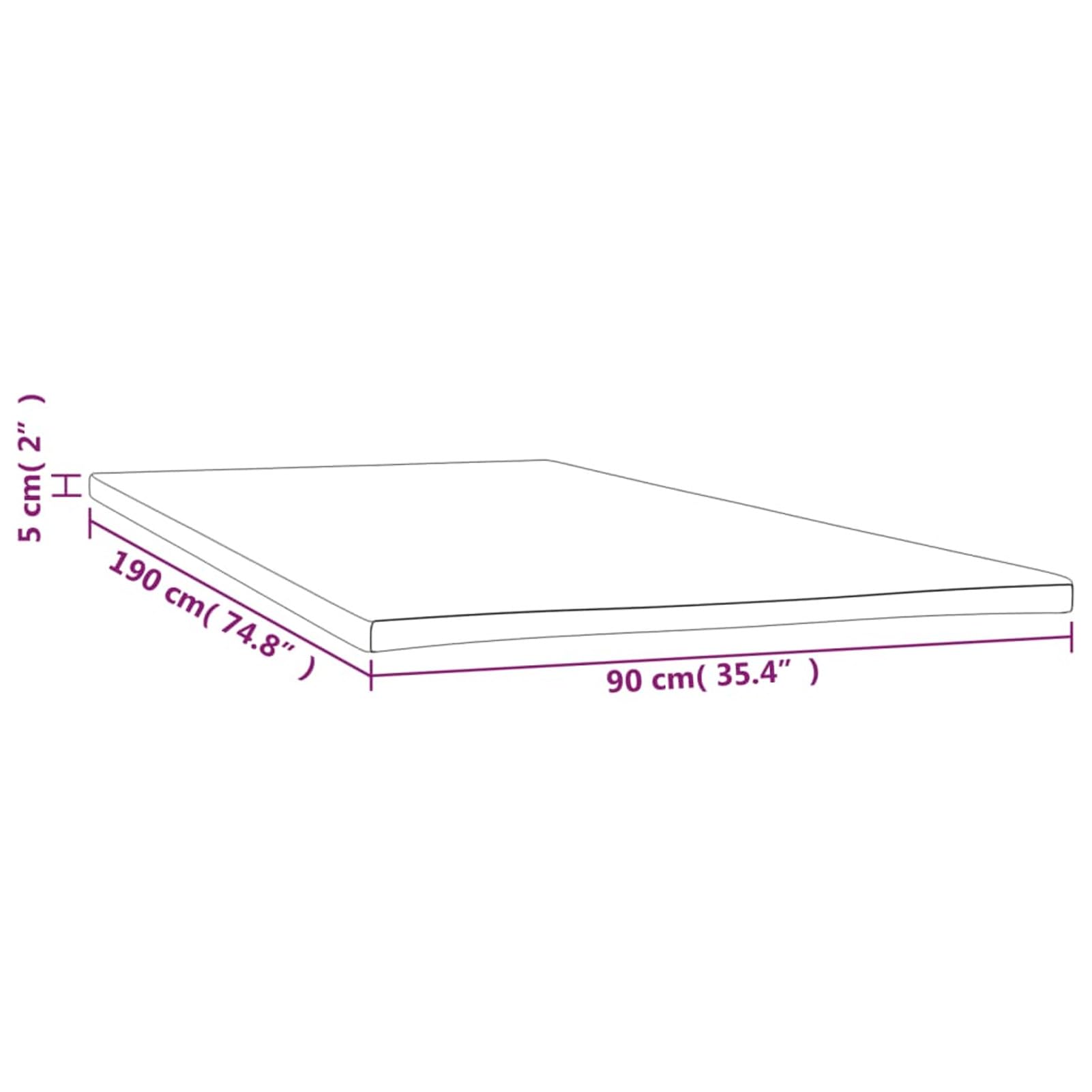 Gecheer Sobrecolchón Topper para colchon 90x190x5 cm