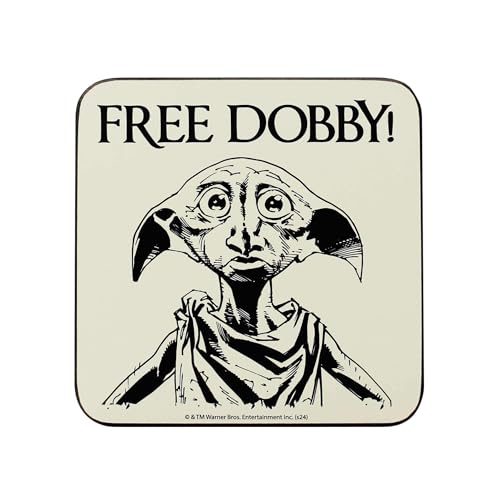 Halbmondbucht | Harry Potter | Dobby | Einzeluntersetzer | Offizielles Merchandise | Getränkeuntersetzer | Geburtstagsgeschenk