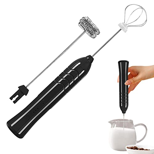 電動ミルクウィスカー - 3スピード付きハンドヘルドミルクフォーマーエッグブレンダー泡立て器 | コードレス泡立て器、ケーキ、ペストリー、抹茶、食品ソース、コーヒーを作るためのキッチン用品 Zorza