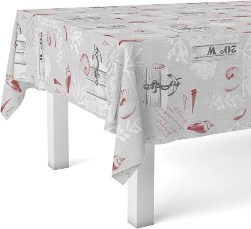 ECOMMERC3 Nappe en Toile cirée rectangulaire Taille 200x140 cm - Style, durabilité et Facile d'entretien pour Votre Table - Nappe en Toile cirée Anti-Taches...