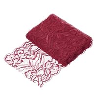 Sourcing Map Nastro In Pizzo Viola Chiaro 7.6 Cm X 9.4 M – Motivo Floreale Per Cucito, Fai Da Te, Confezioni Regalo E Matrimoni