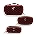 Charlotte Tilbury Large Travel Makeup Bag of My Dreams - Quilted Velvet Skincare, Fragrance & Cosmetic Organizer with 5 Compartments, Zip Pocket & Top Handle - Iconic Night Crimson Toiletry Bag