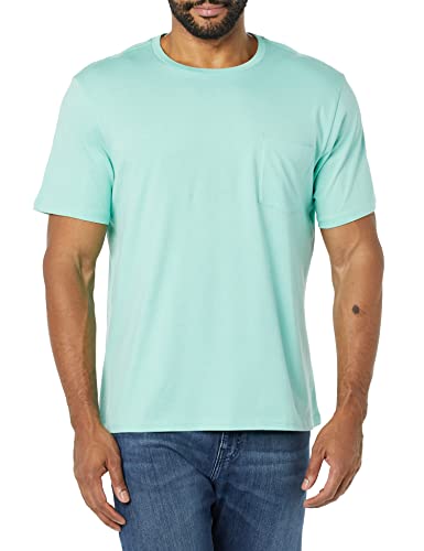 Image of Amazon Essentials Men's Short-Sleeve Crewneck Pocket T-Shirts, Pack of 2