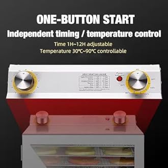 GYDUHYE 400w Freeze Dryer, Freeze Dried Machine, 6/8/12 Layers+Timing: 0-12 H, Temperature: 35-90 ℃+6 Inch Fan Blade, 360° Fan, for Fruits, Vegetables, Meat, Seafood(Size:12layers)