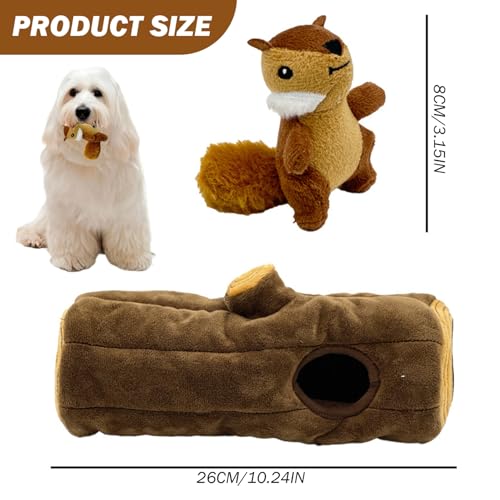 Jouet de cache-cache pour chiens et peluche interactive à mâcher - 6