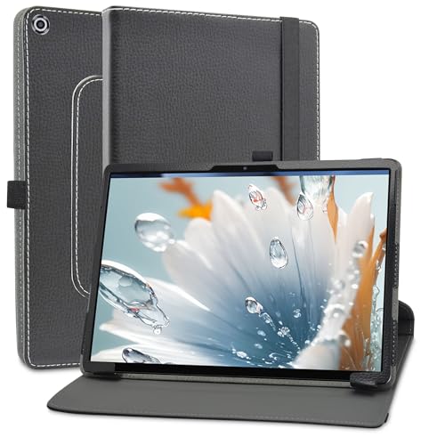 MAMA MOUTH Funda para CHUWI Hi10 MAX,Cuero Sintético Rotación de 360 Grados de Función de Soporte...