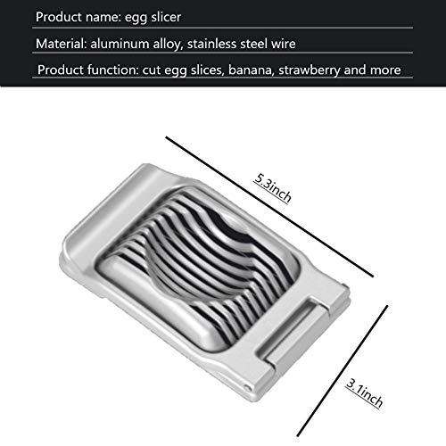 image for XSON Multipurpose Stainless Steel Wire Egg Slicer,Egg Slicer For Hard 