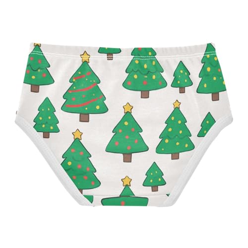 Girls' Briefs Toddler Cotton Underwear for Baby Girls Christmas Trees Pattern2