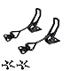 2 Stück Spannverschluss Schwarz, Spannverschlüsse GH-4001 Kistenverschluss Metall Schnappverschluss Verschluss Verstellbar M4 Kniehebelspanner Toggle Latch Clamps für Kisten Schrank