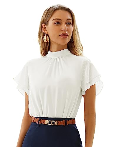 Kate Kasin Oberteile Damen Sexy Schicke Festliche Blusen mit Schluppenbluse...