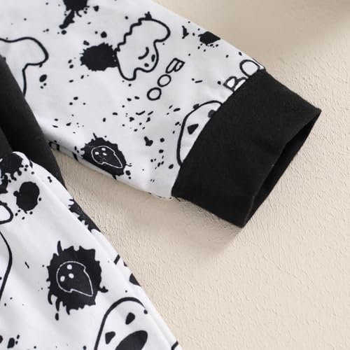 Halloween Baby Clothes Mama Is My Boo Ghost Hoodie Long Sleeve Sweatshirt Tops Pants Toddler Fall Winter Outfit Set4