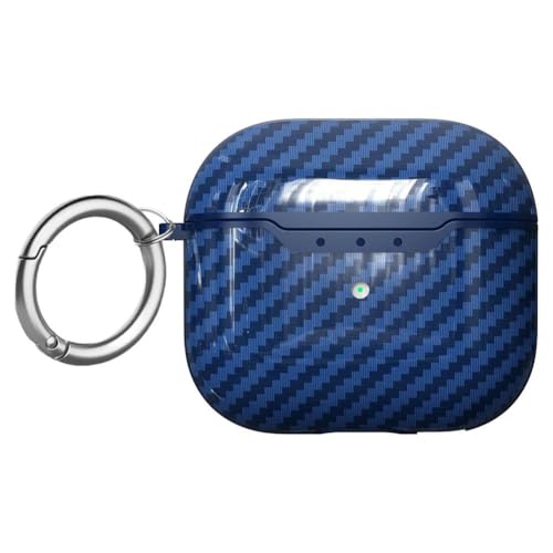 For �G�A�[�|�b�Y�v�� ��3����p �P�[�X AirPods Pro 3 �P�[�X �J�o�[ �J�[�{���t�@�C�o�[�e�N�X�`���t�� TPU�\�t�g�P�[�X �Ռ��z�� ���h�~ �����܂܏[�d�\ �y�� �J���r�i�t��