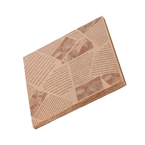LOORGVEL 500 Piezas Papel para Hornear Antigrasa Papel de Cocina Resistente al Calor y Antiadherente para Envolver Hamburguesas y Alimentos Fritos para Uso Doméstico