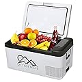 Apexcool 12 Volt Portable Refrigerator 19 Quart Compressor Electric Cooler -4?-68?, 12/24V DC and 100/240V AC Compact Vehicle Fridge for Truck, Van, RV, Camping, Picnic and Home, One Size, (Domende)