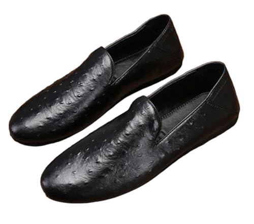 Santimon Mens Foldable Ostrich Leather Slip-On Loafers with Travel Case, Waterproof, Comfortable, Lightweight, Versatile Summer Casual Shoes2