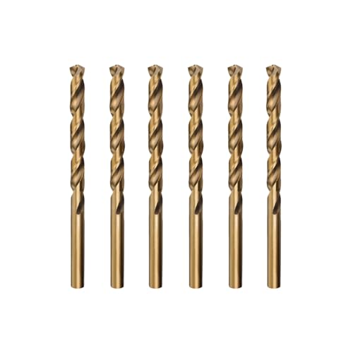 Misuyue 6pcs M35 Foret Cobalt Metal Hélicoïdaux, 3mm HSS Forets Meche Metal Professional pour Inox Alliage Alliage de Haute Température Titane Cuivre Fer