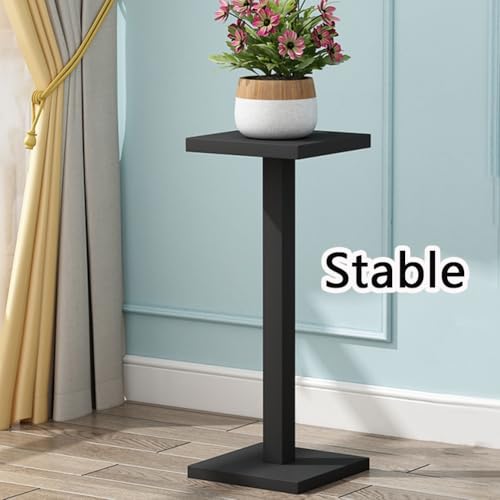 Support à plantes carré noir extérieur et intérieur porte-pot 100x24cm - 7