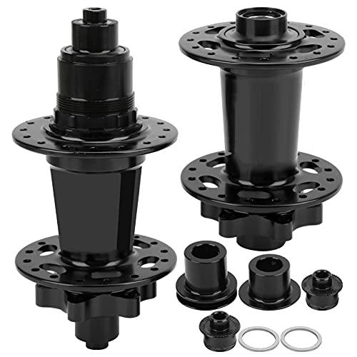 マウンテンバイクディスクブレーキフロントリアハブ32ホール54Tホイールハブアルミニウム合金XD 142 12 100 135 (黒)