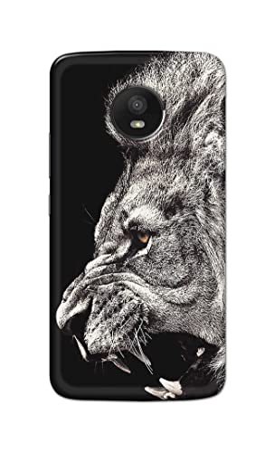 Image of Roaring Lion Hard Back Case Cover for Motorola Moto E4 Plus, XT1770, XT1773, Motorola Moto E Plus (4th Gen.) Back Cover -(J5) VNS2225