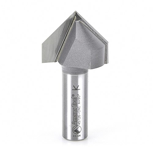 Image of Amana Tool - 45726-CNC V Groove 1-1 /4 Dia. for CNC
